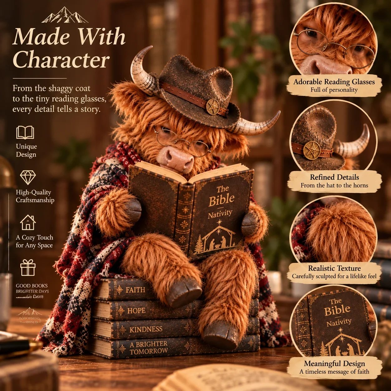 Highland cow reader detail guide