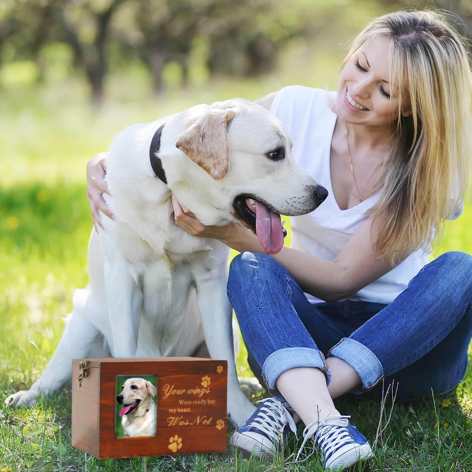 🔥HOT SALE 49% OFF - Wooden Pet Memorial Urns with Photo Frame