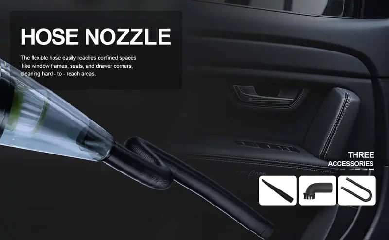 Product Introduction of Car Cleaning Handheld Vacuum,Car Vacuum Cleaner-High Power Suction Power Up to 11000Pa, Easy to Use,Hand Vacuums for Car/Home/Pet,aspiradora para auto car essentials 6
