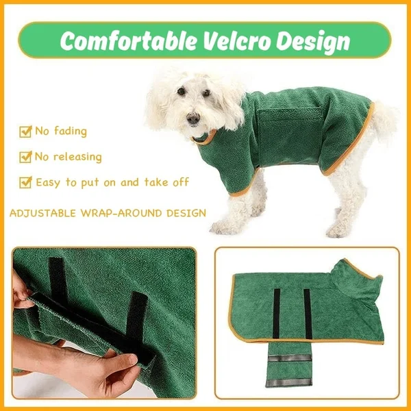 🔥Super absorbent pet bathrobe