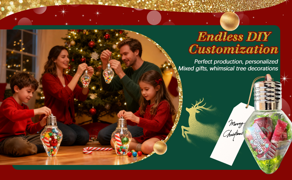 fillable christmas bulbs