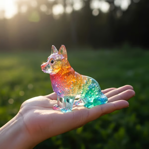 Cute Bubble Dogs Figurines