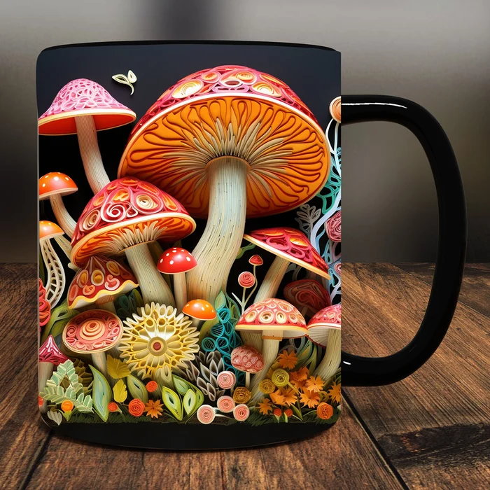 (🔥HOT SALE NOW 49% OFF) -3D Magic Mushrooms Mug