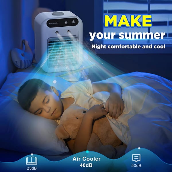 Portable AC with 2 Speeds & 2 Mist Modes