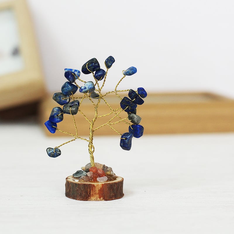 🍀12 Mini Crystal Tree Set｜Feng Shui Gemstones for Energy Healing