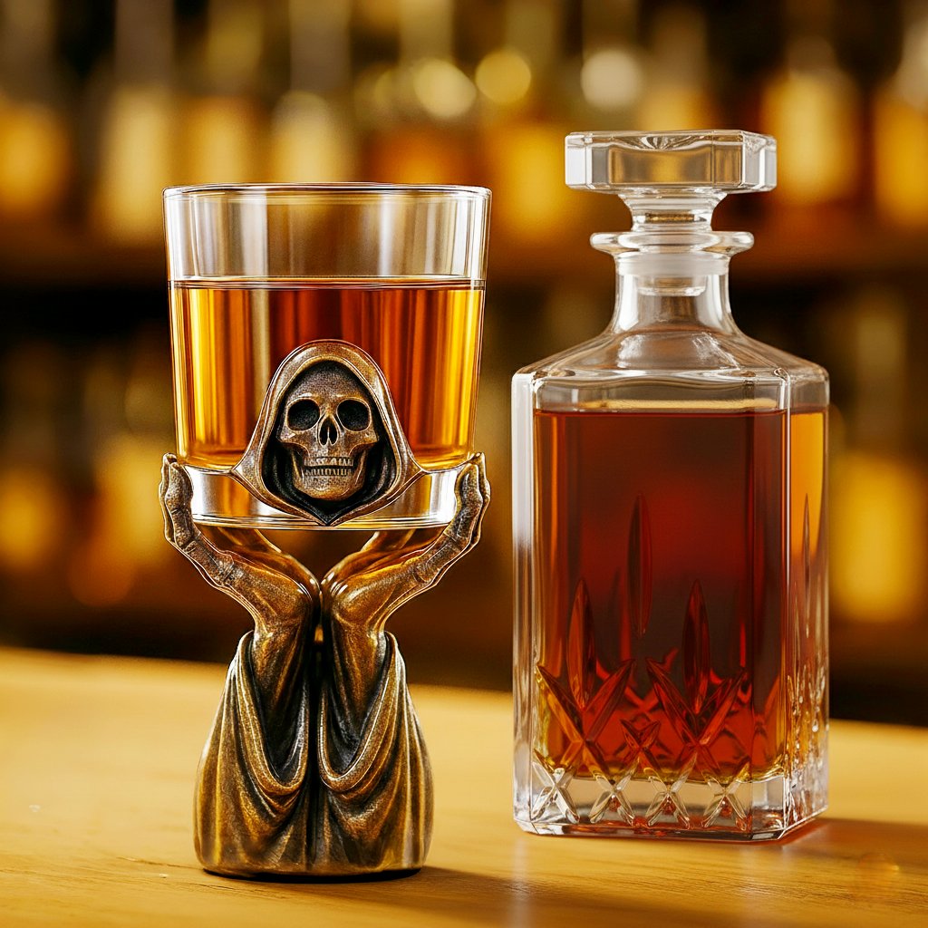 Grim Reaper Whiskey Holder Set