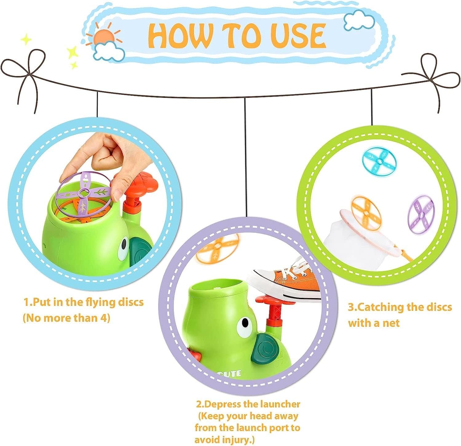 🥏Kid's Flying Discs Launcher Toys