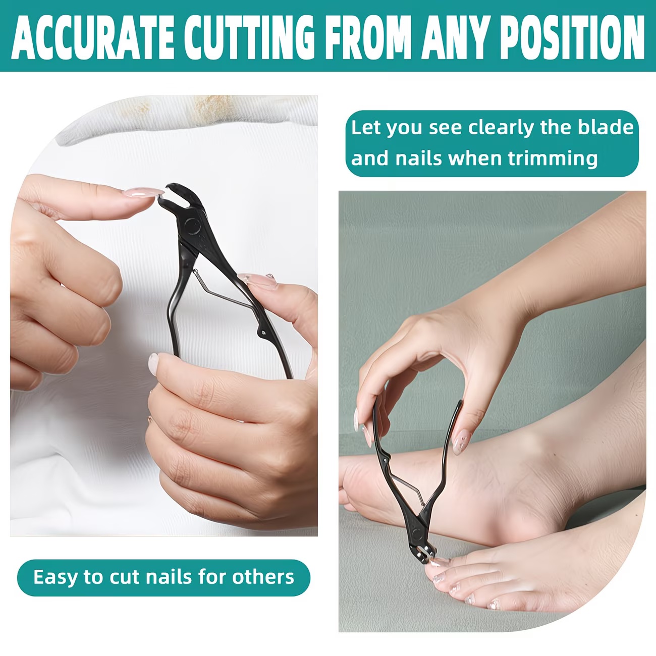 Ergonomic Long-Handled Toenail Clipper for Seniors