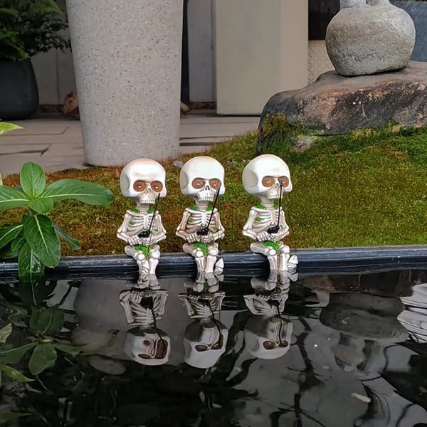 🎁Fishing Skeleton Garden Accessory