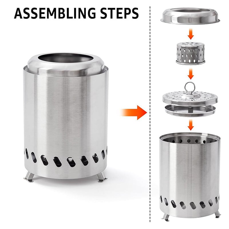 🎄Christmas Sales 49% OFF -Portable Smokeless Tabletop Firepit