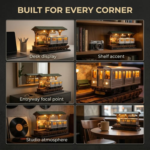 🔥49% OFF - 🚋Chicago "L" Train Miniature Lamp