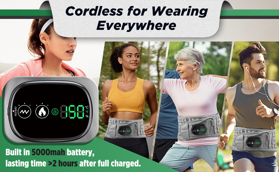 Decompression Back Belt with Red Light