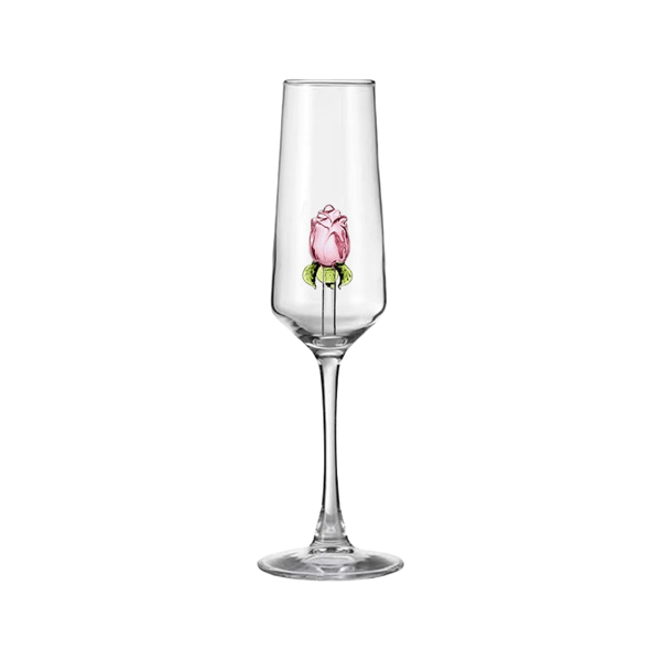 Rose Wine Glass