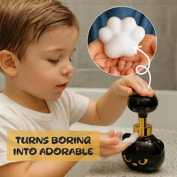 🎃Halloween Limited Edition🐾Cute Cat Paw Foam Soap Dispenser