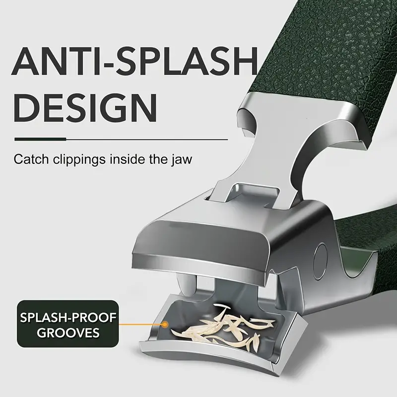 nail clippers for thick nail wide jaw opening oversized stainless steel toenail cutter toenail fingernail clipper trimmer for men details 6