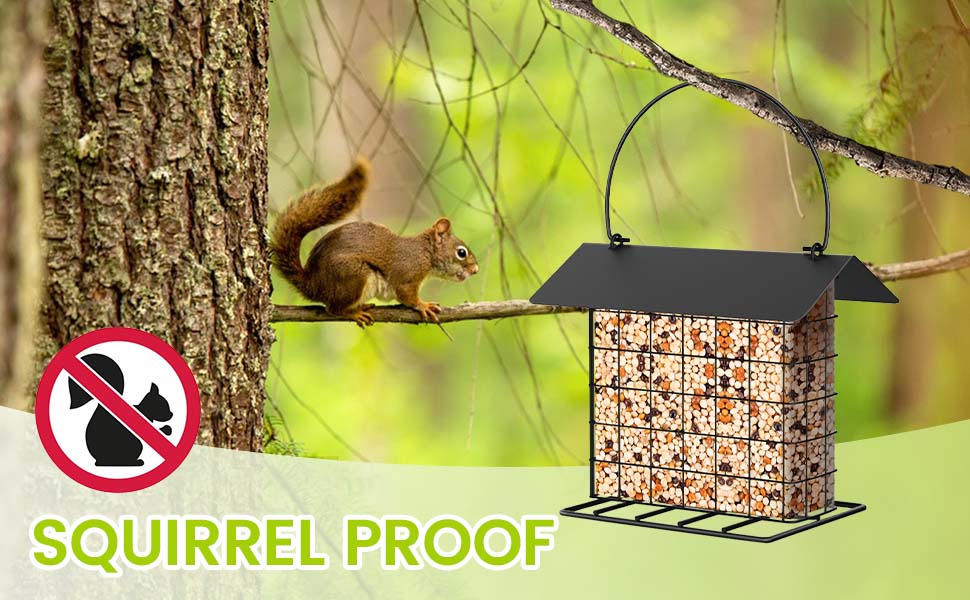 Black Hanging Suet Holder 