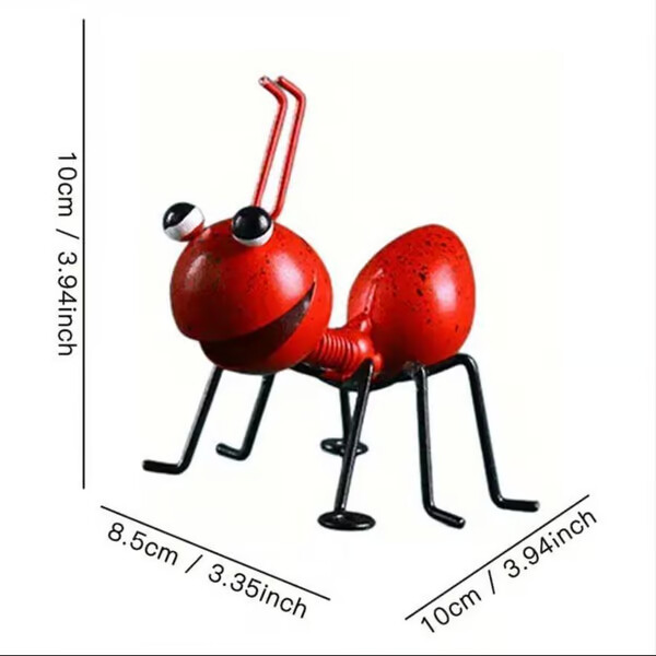 4 Pack Metal Ant Art Sculptures Garden Decorations