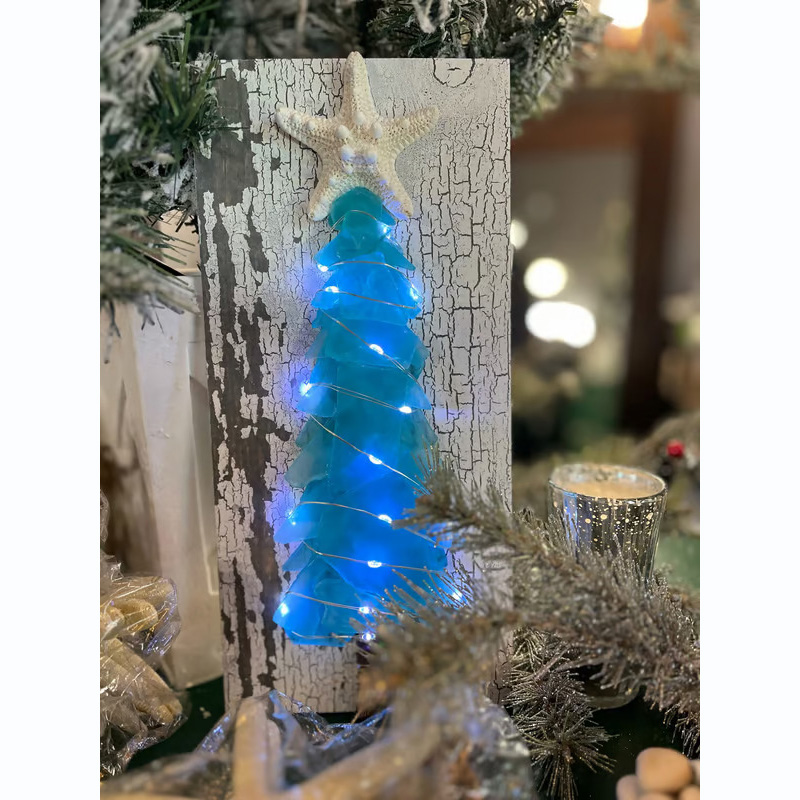 DIY Sea Glass Christmas Tree🌊🌲