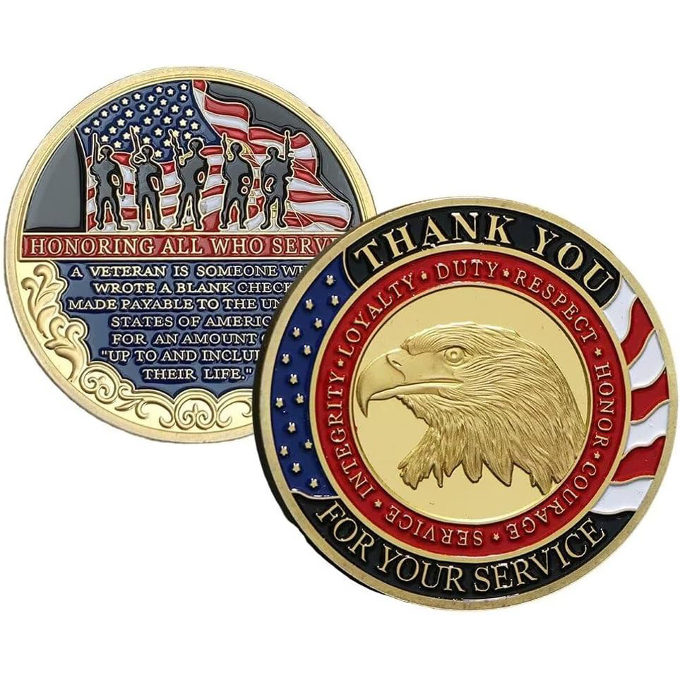 U.S. Military Challenge Coin - Thank You For Our Freedom Coin