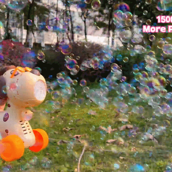 2-in-1 Animal Automatic Bubble Machine- Easter Party Essential & Outdoor Adventure Buddy!