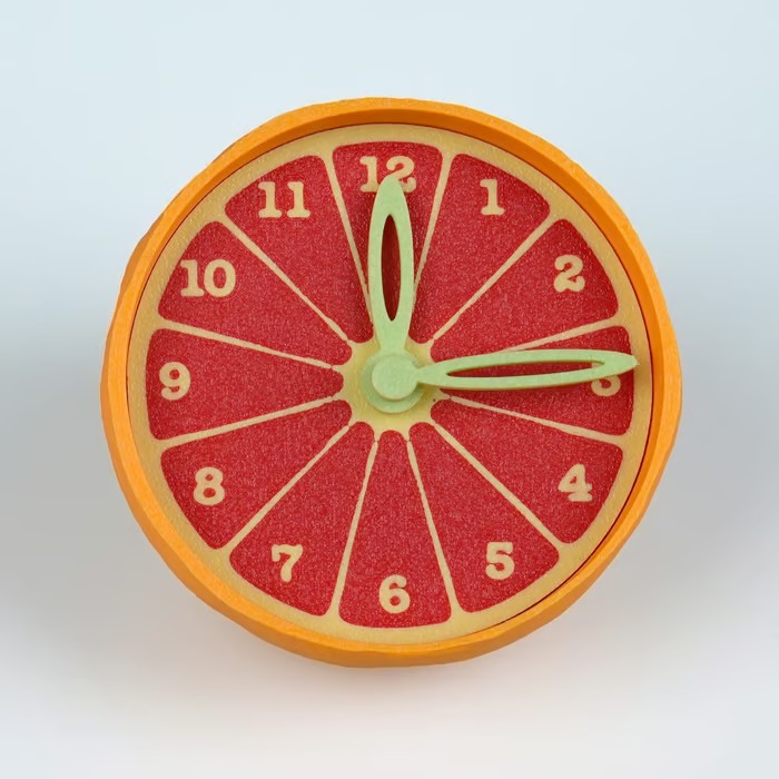 🍊Citrus Clock – Your Kitchen's New Conversation Starter!"​​ 🍋