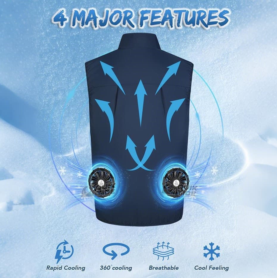 🔥LAST DAY 49% OFF🔥Men's 360° Air Cooling Fan Vest