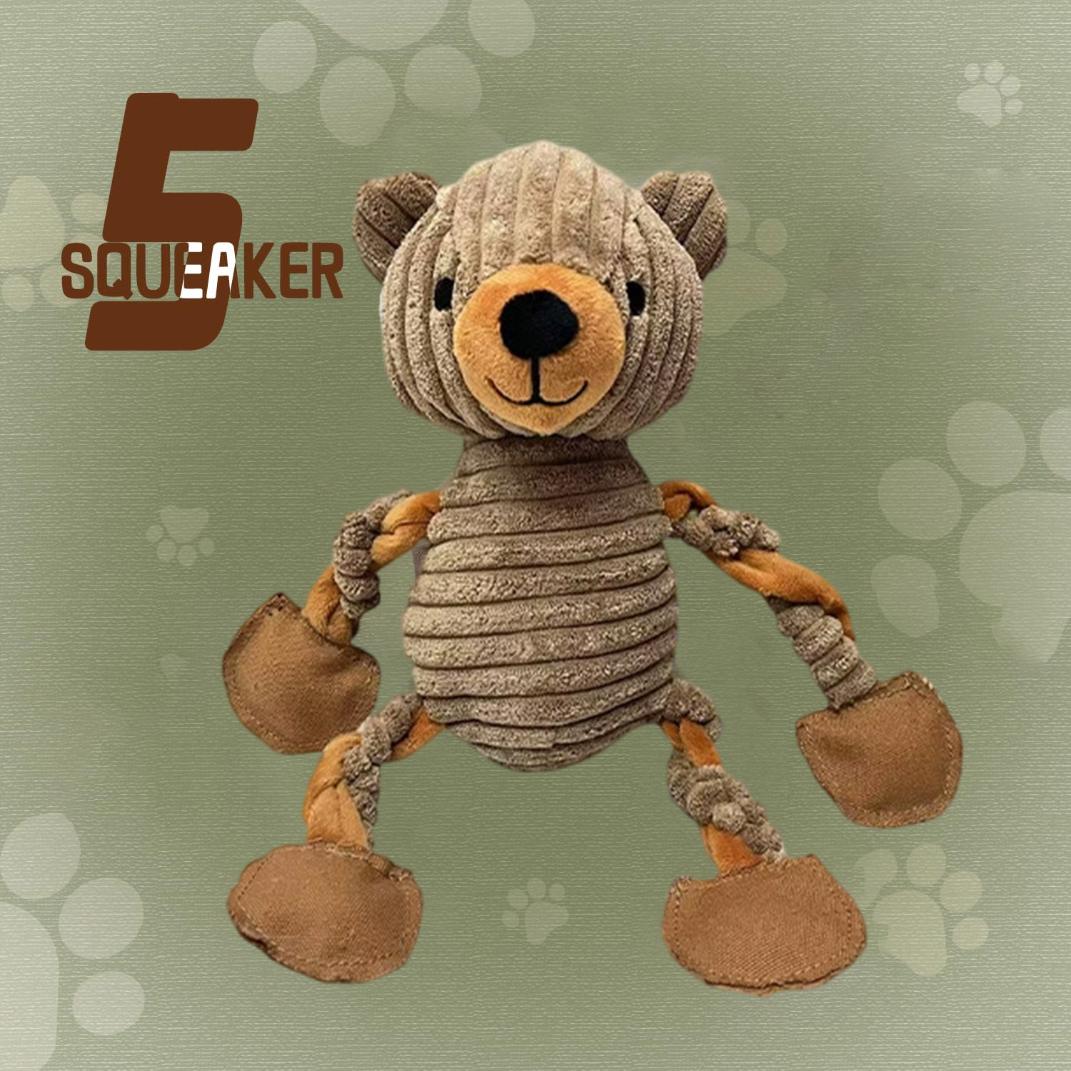 Squeaky Dog Toys, Tug of War Plush Toys