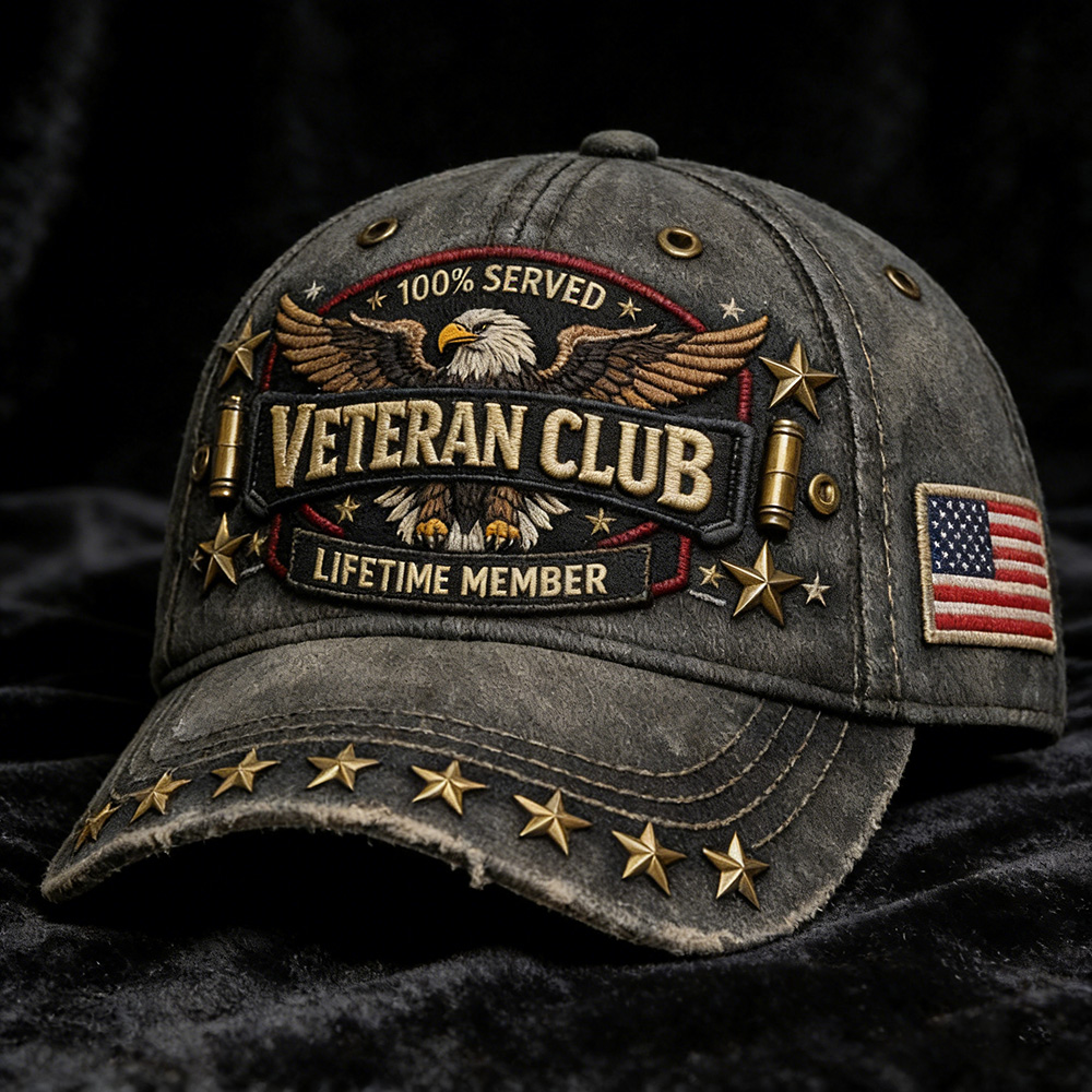 VETERAN CLUB Premium Baseball Caps