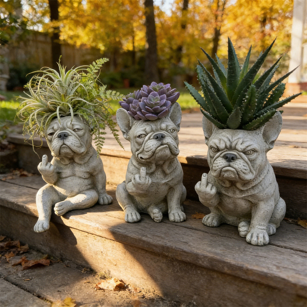🐾French Bulldog Planters
