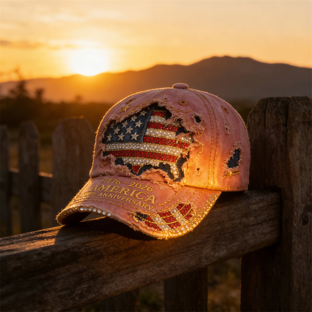 USA 250th Anniversary Distressed Baseball Caps