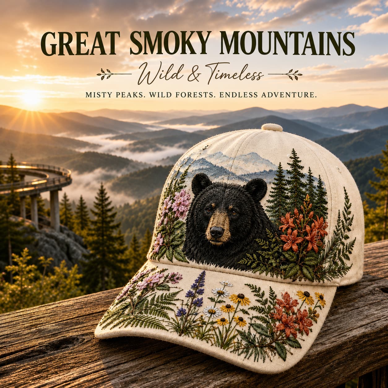 🐻Great Smoky Mountains National Park Baseball Cap