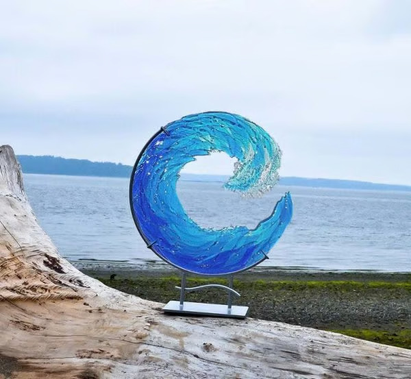 (🔥HOT SALE NOW 49% OFF) - 🌊Ocean Wave Fused Sculpture