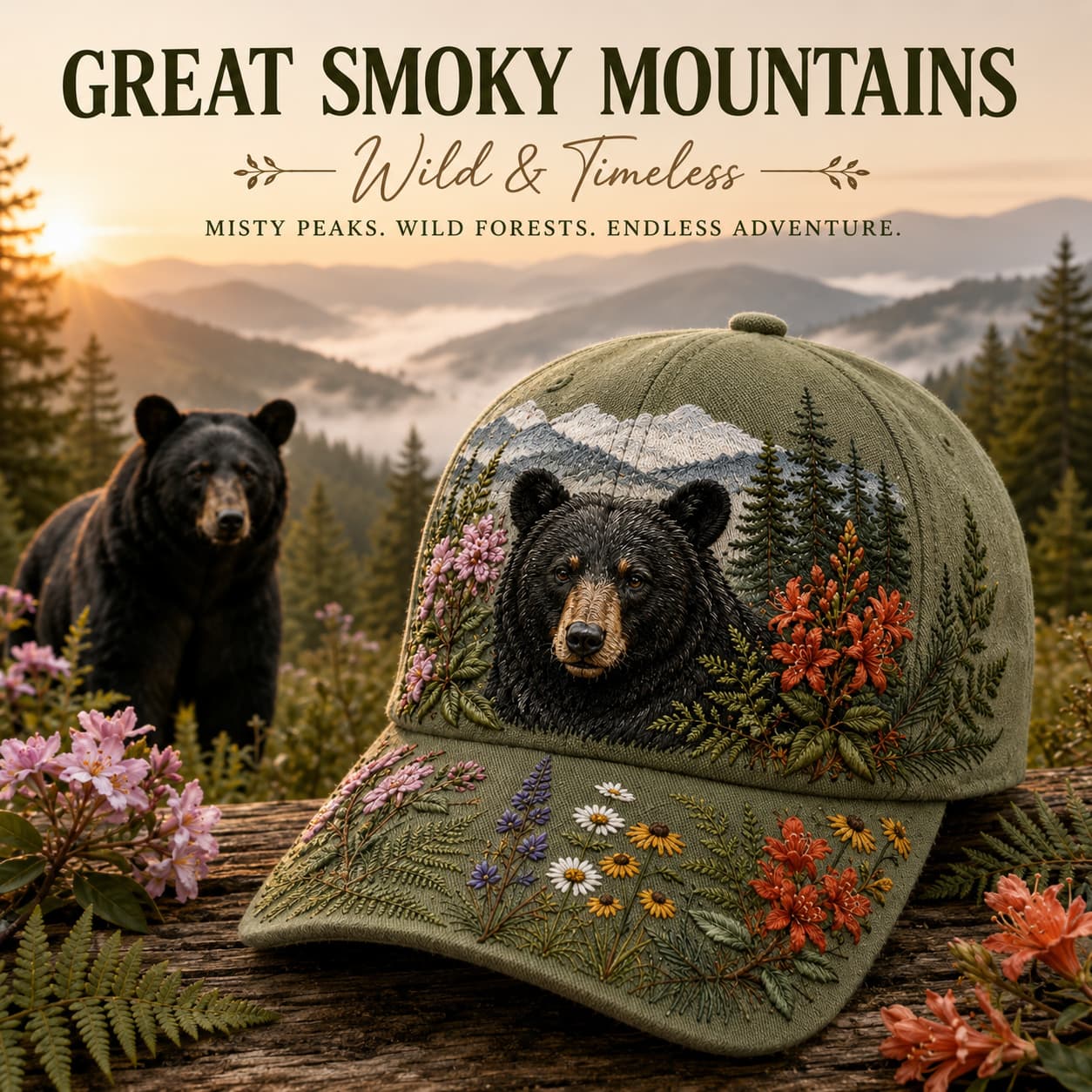 🐻Great Smoky Mountains National Park Baseball Cap