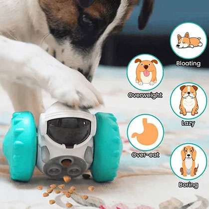 Pet Slow Feeder Tumbler Toy: Fun and Challenging Puzzle Toy for Dogs and Cats