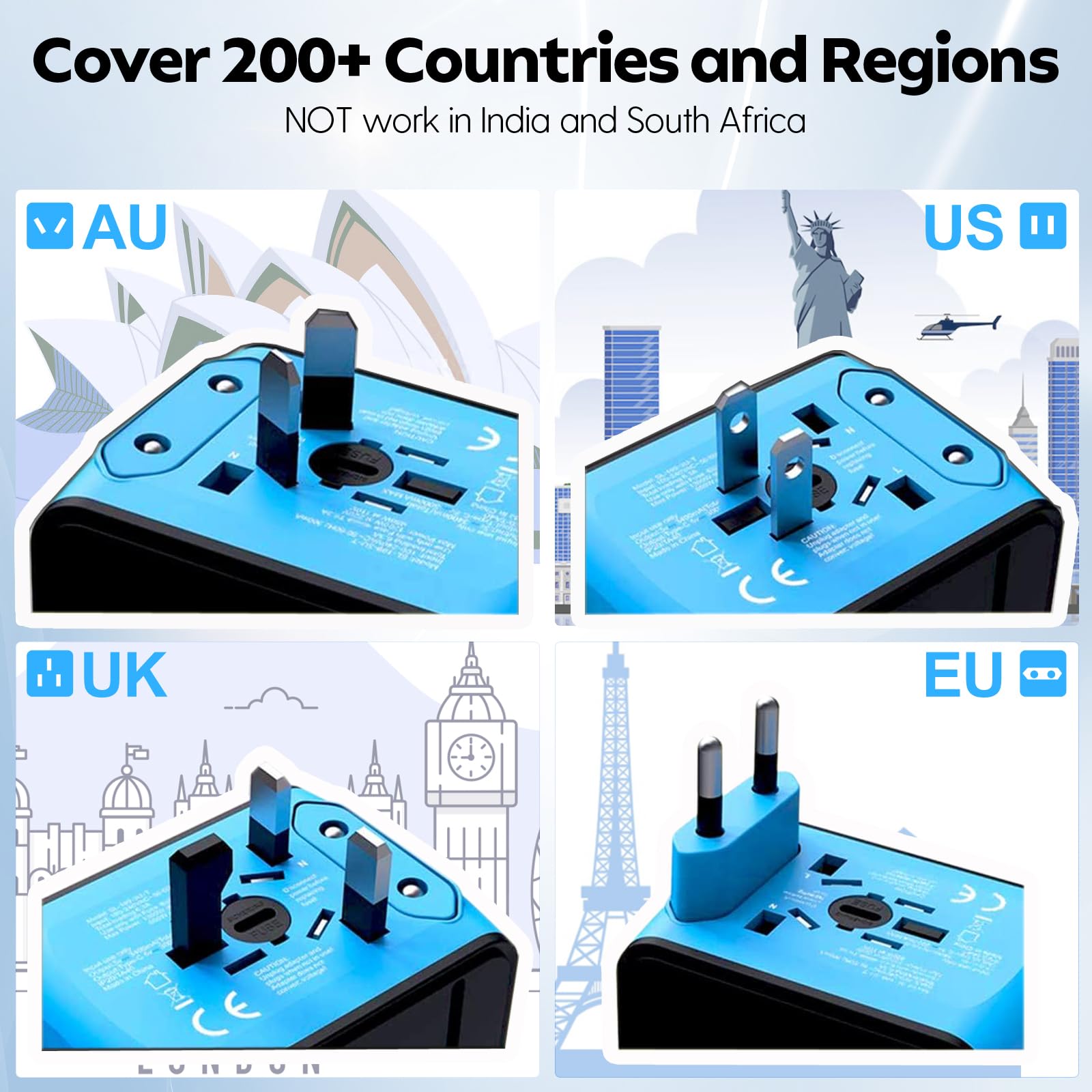 Multifunctional Universal Travel Adapter(199 Countries)