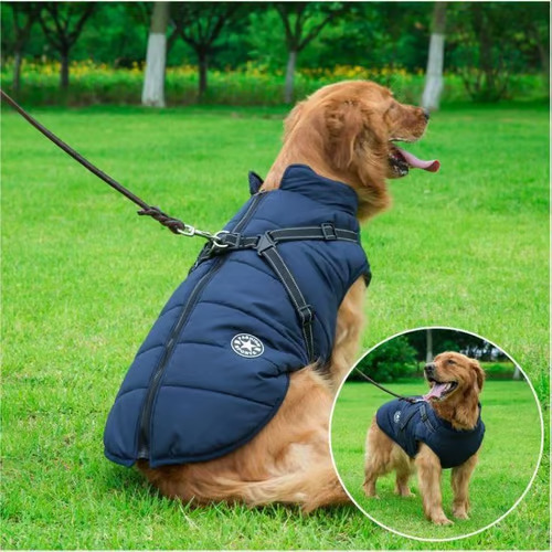 Petsboro™ - Waterproof Winter Jacket with Built-in Harness