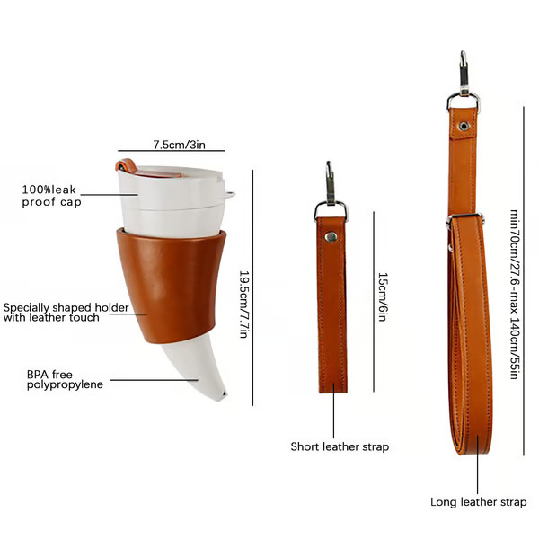 304 Stainless Steel Horn Cup