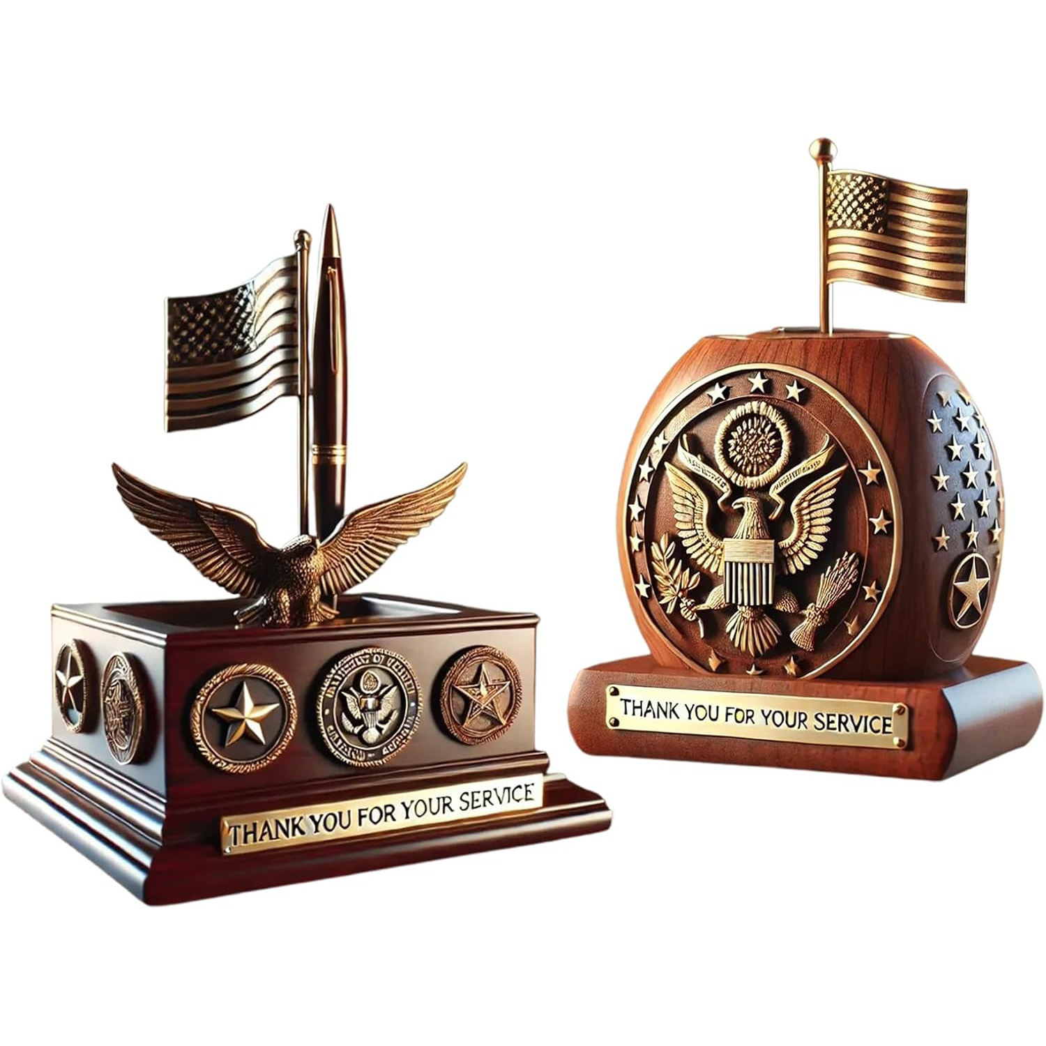 Veterans tribute pen holder