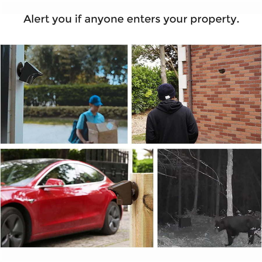 Long Range Solar Wireless Alarm - Motion Sensor Detector & Security Alert System