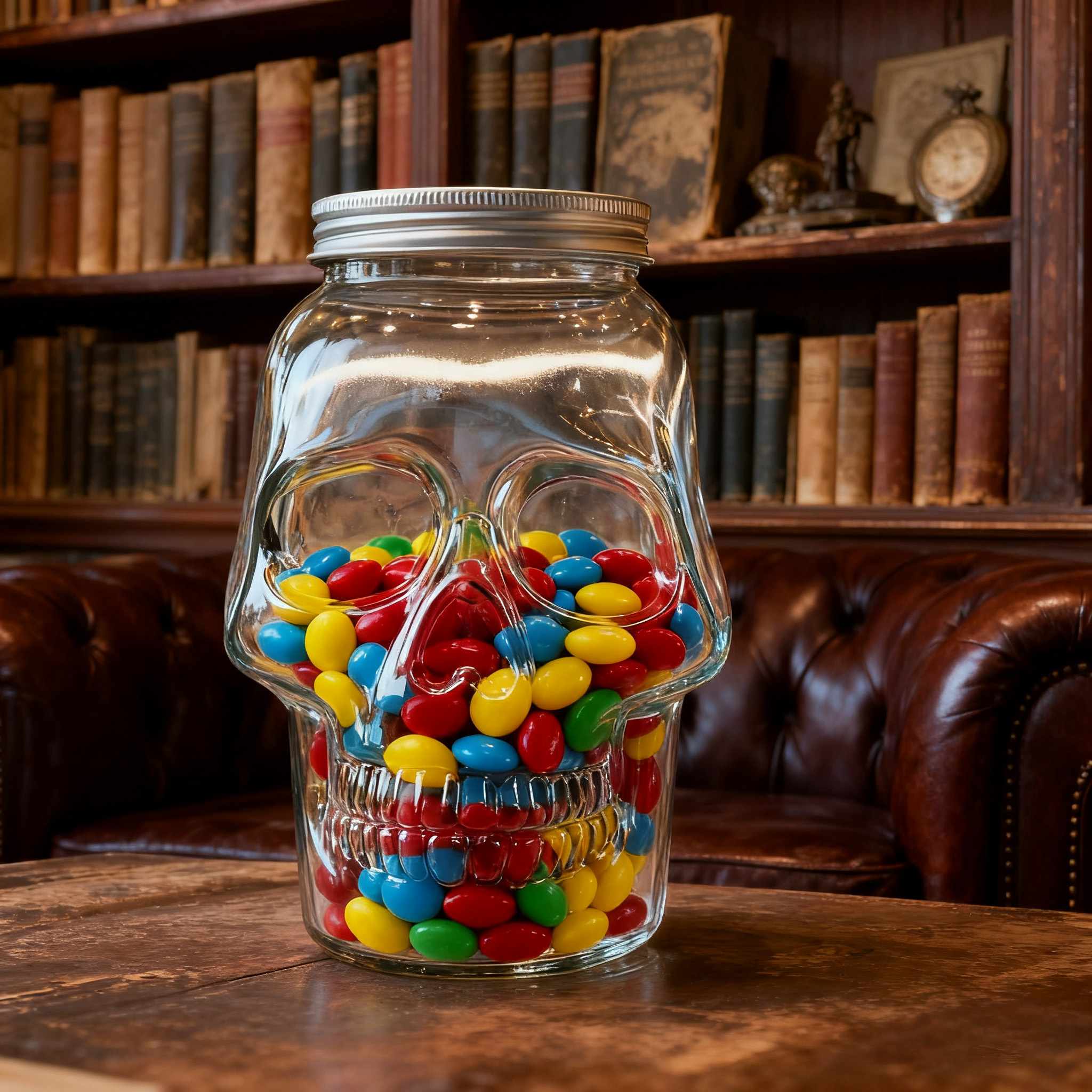 🍬Skull Glass Candy Jar