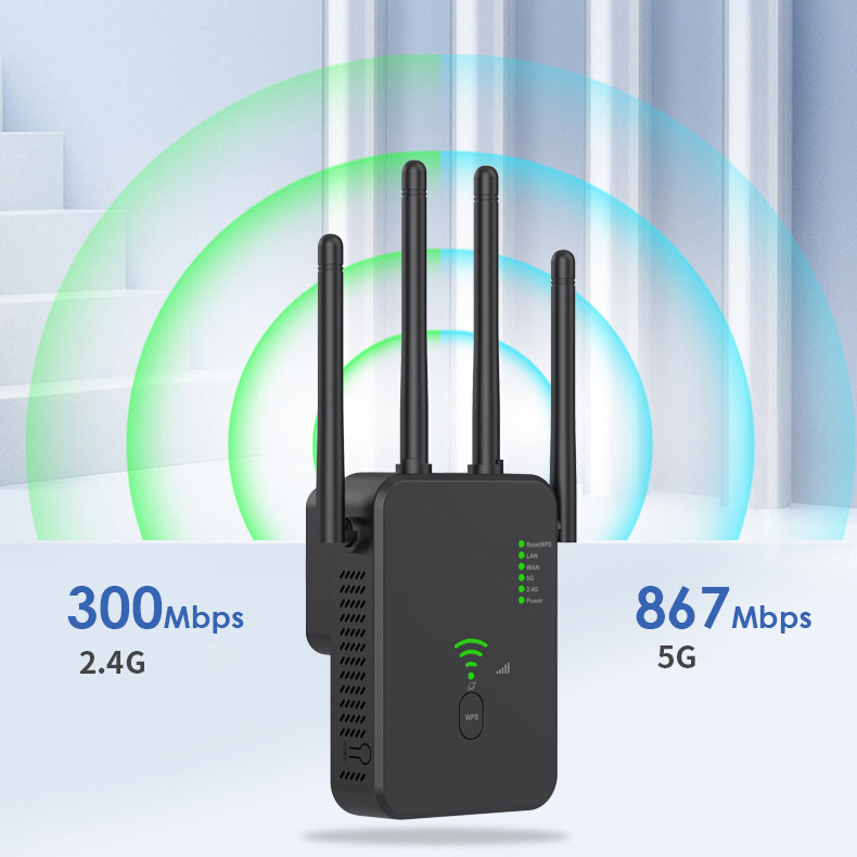 300M/1200M WiFi Extender Signal Booster