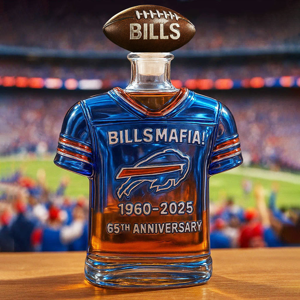 Detroit Lions One Pride 1930-2025 95th Anniversary Jersey Whiskey Bottle