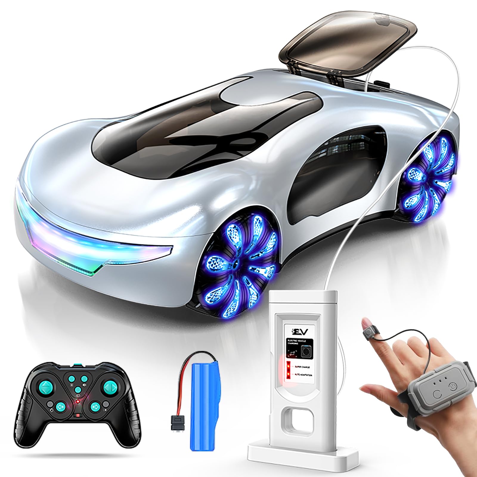 Gesture Sensing Futuristic Remote Control Stunt Car