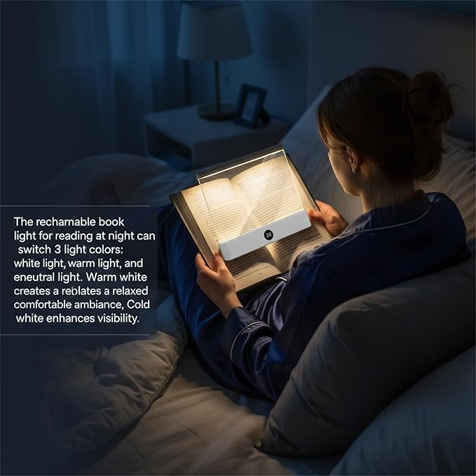 📖Quiet Reader's Peaceful Companion - Smart LED Dream Book Light