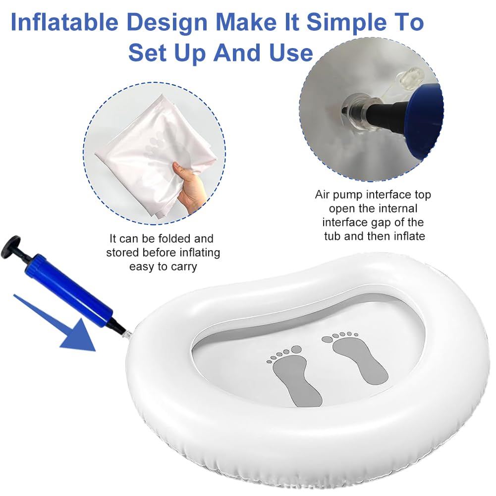 Inflatable Pool Foot Bath Basin