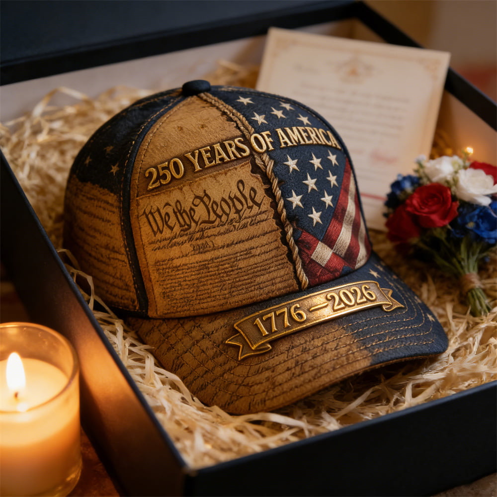 USA 250th Anniversary Patriotic Baseball Cap