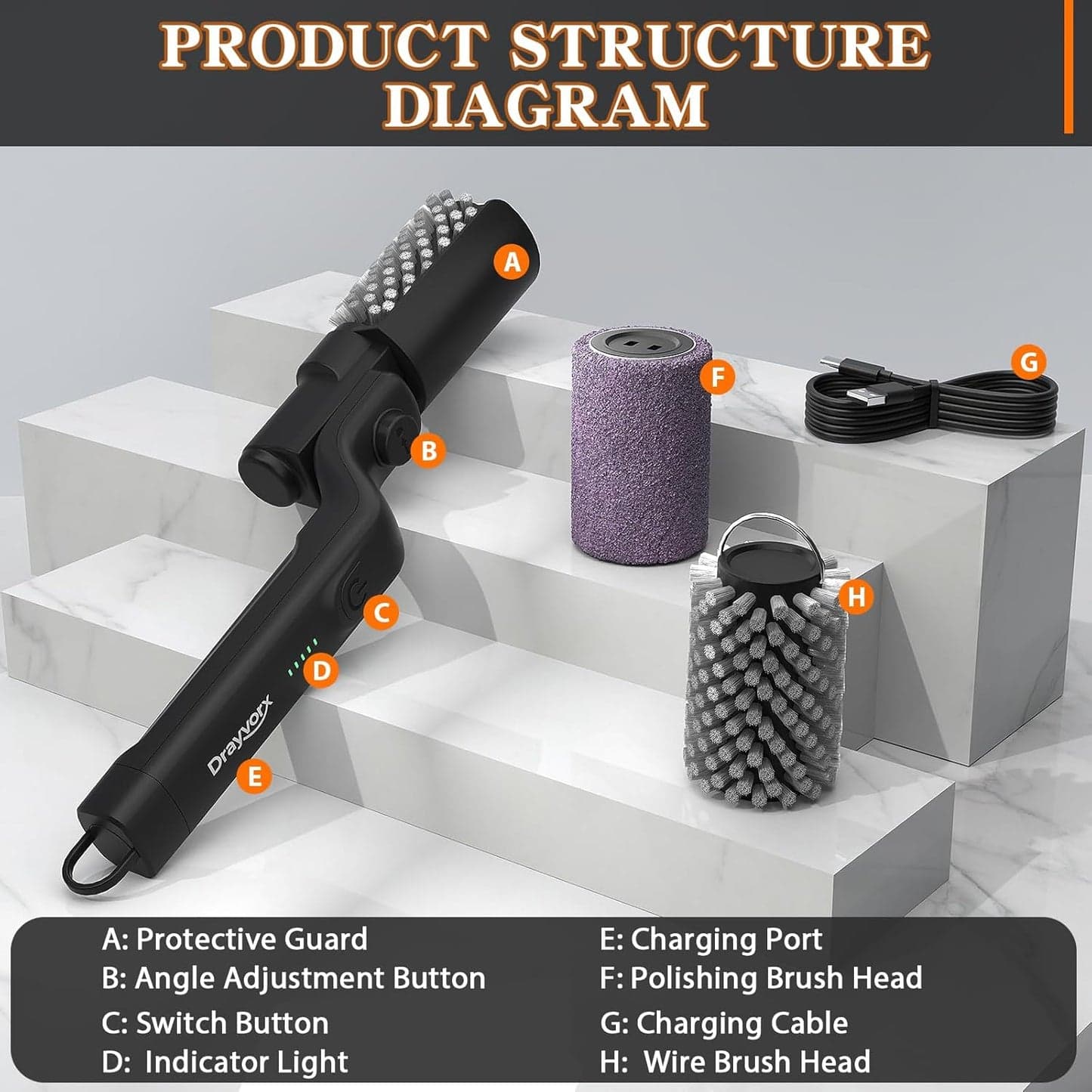 🍖 Cordless Electric BBQ Cleaning Brush