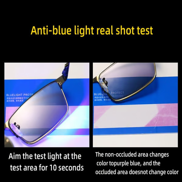 TITANIUM MULTI-FOCUS READING GLASSES PROGRESSIVE DOUBLE LIGHT ANTI-BLUE LIGHT
