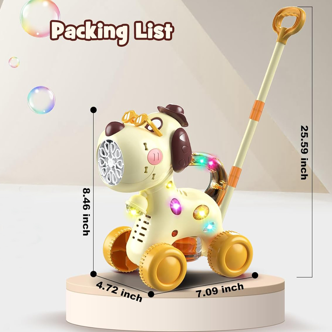 2-in-1 Animal Automatic Bubble Machine- Easter Party Essential & Outdoor Adventure Buddy!