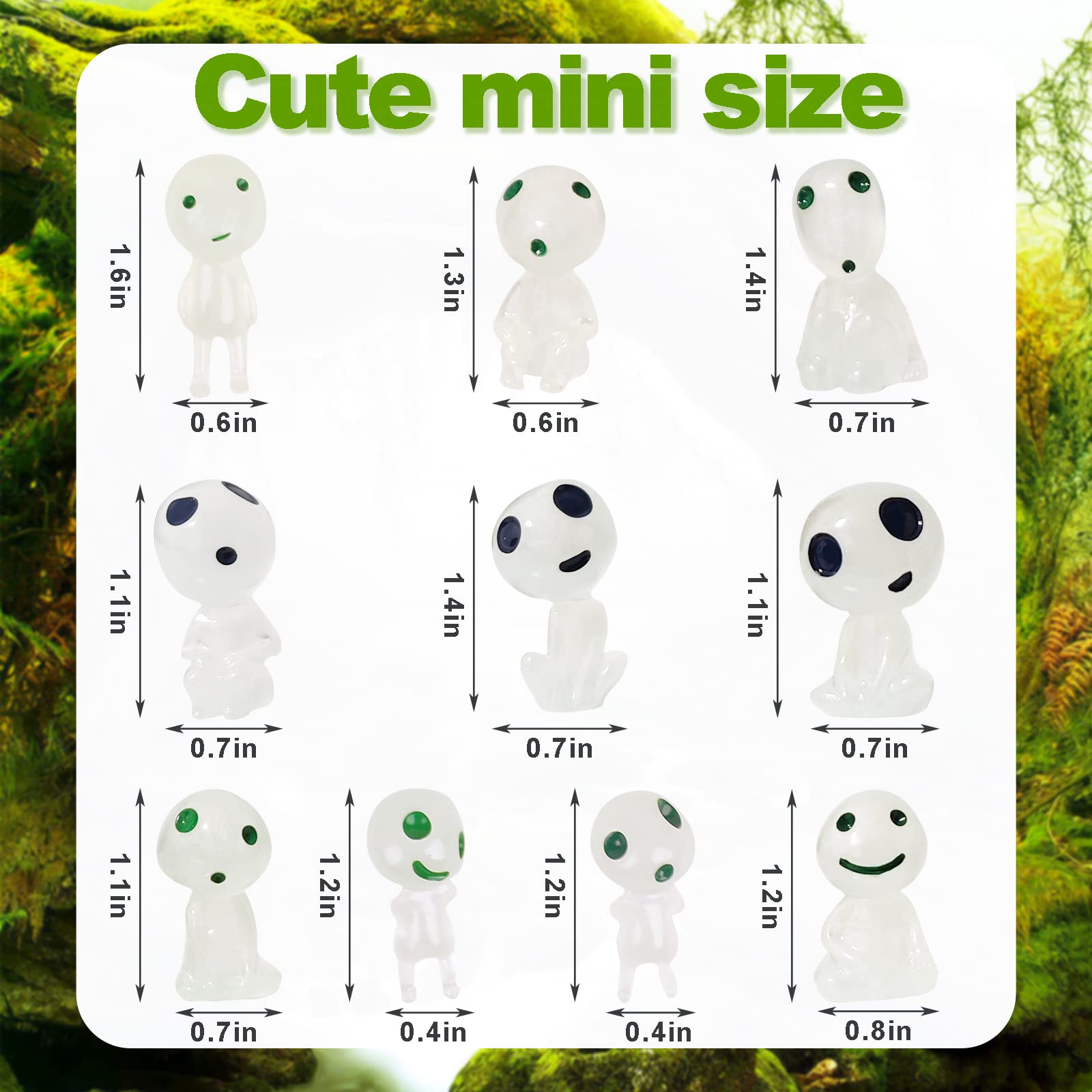 👻Luminous Ghost Tree Elves Glow in Dark Nightlight Pot Decor